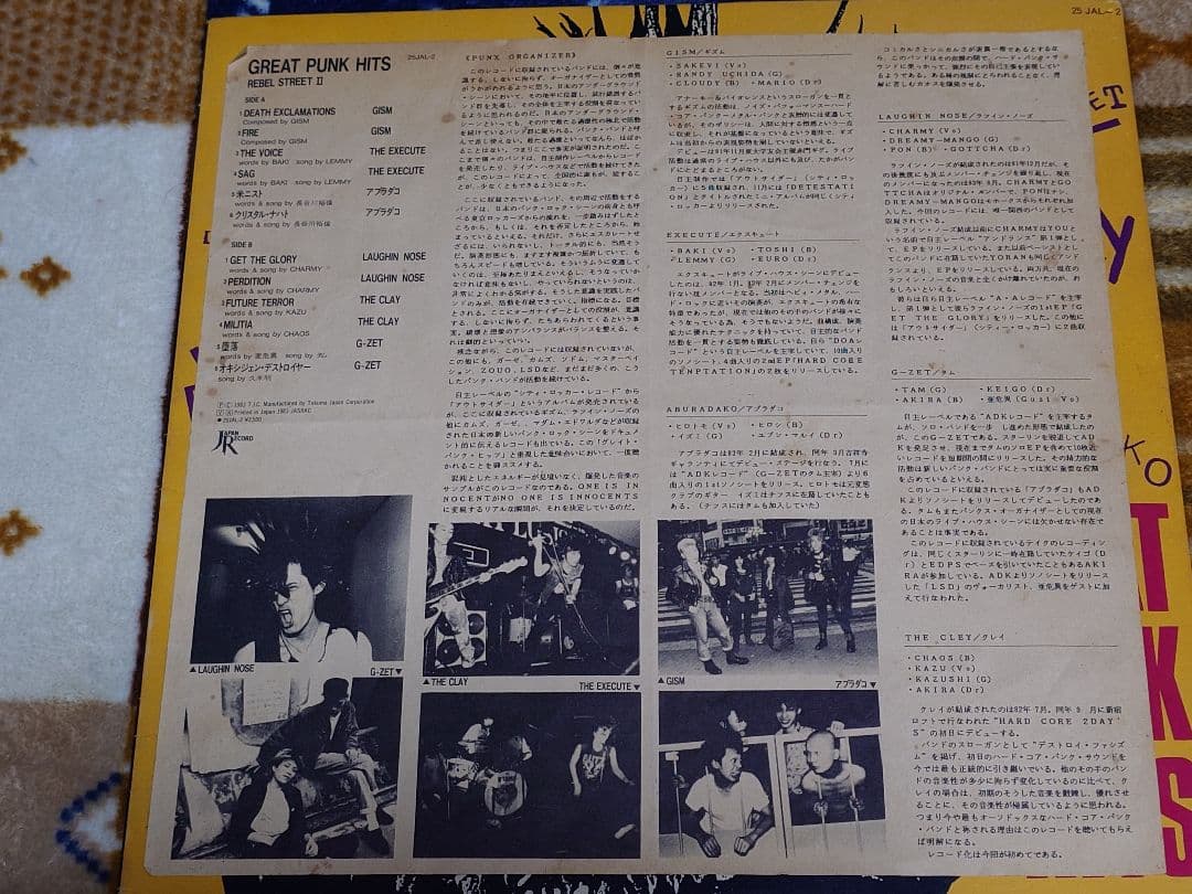 徳間ジャパン　GREAT PUNK HITS　LPレコード