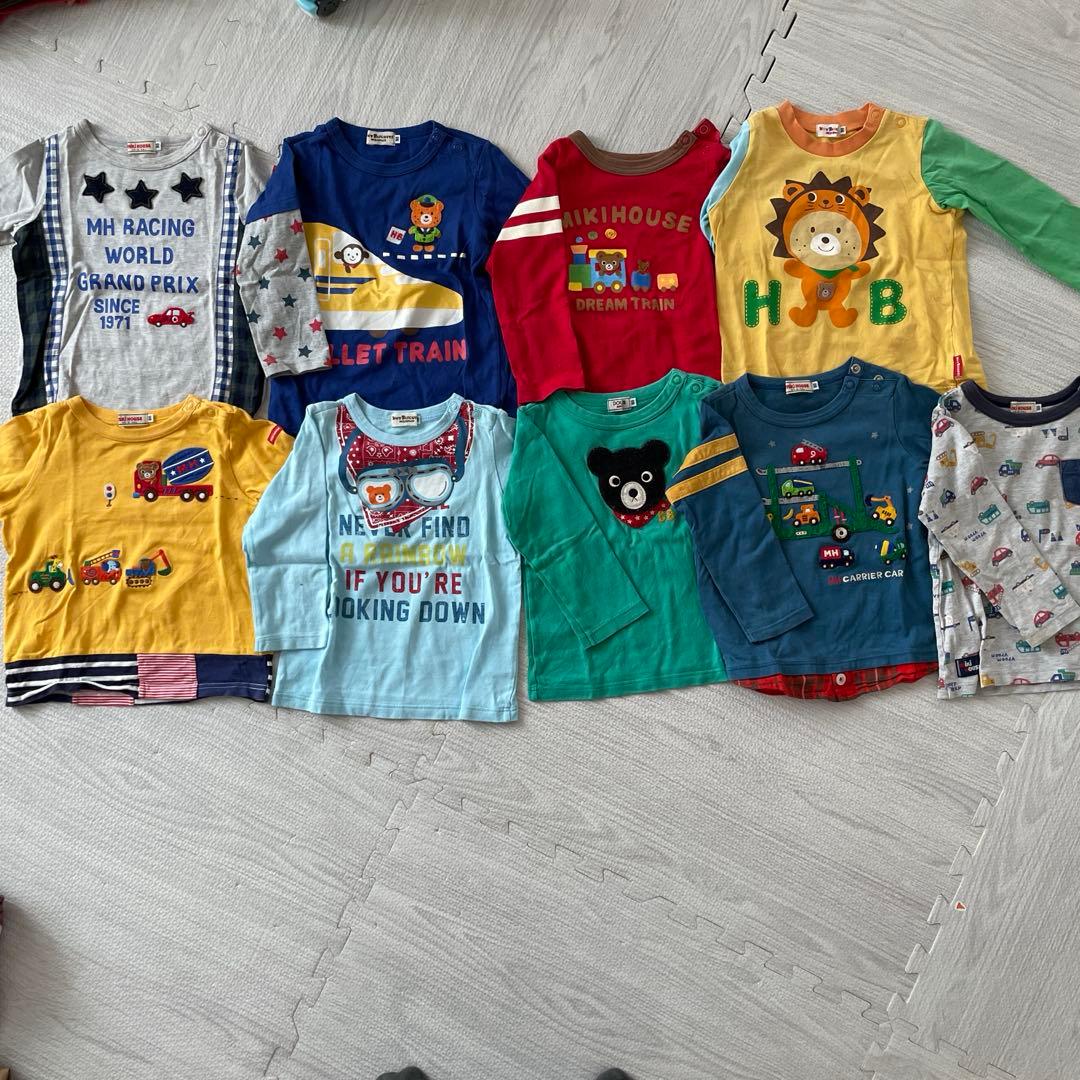 ミキハウス ホットビスケッツ9枚セット　男の子　長袖Tシャツ 90cm