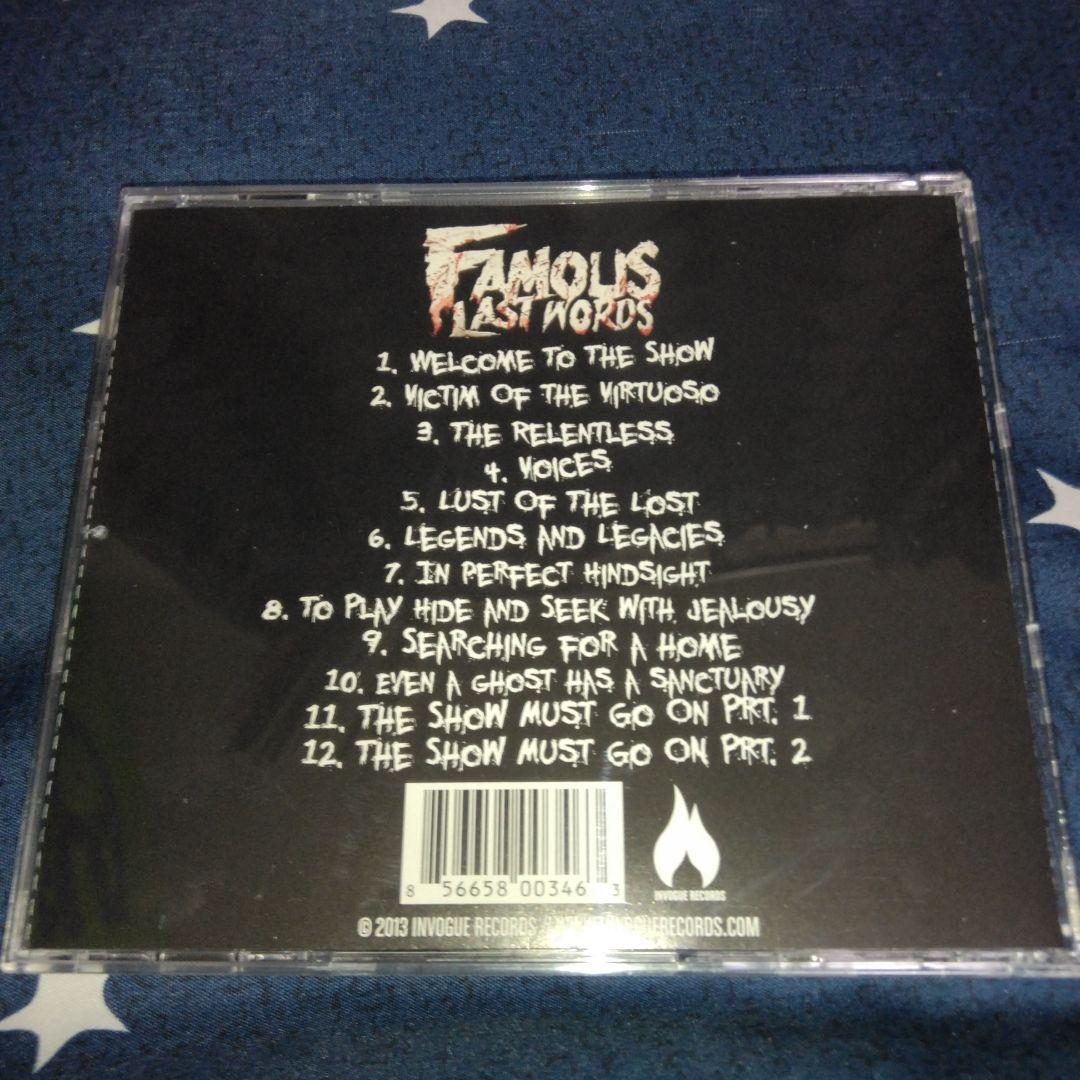 洋楽 FAMOUS LAST WORDS - TWO FACED CHARADE