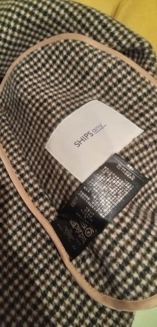 小*魔様 SHIPS any: リバー スタンドカラー ポンチョ ショート コー