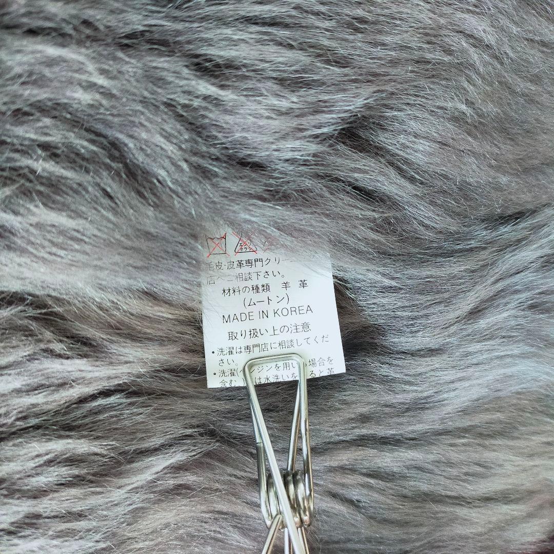 ムートン ファー付きベスト
