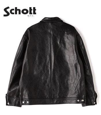 schott ショット　レザートラッカージャケット　ライダース　ラムスキン　M