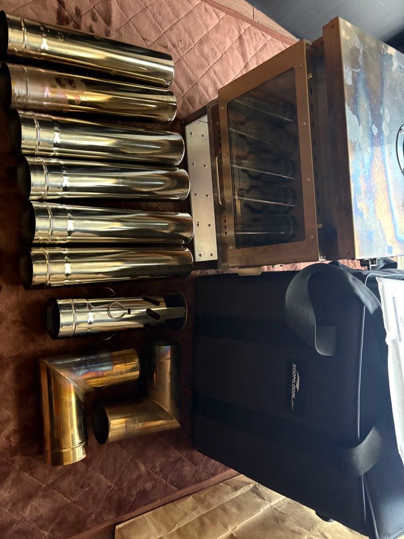 soomloom 二次燃焼ポータブル暖炉 VistaV ステンレス製薪ストーブ